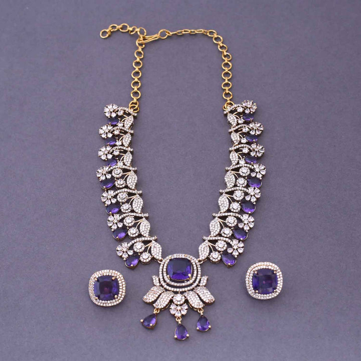 Purple Ema Victorian Jewellery Set - New Arrival