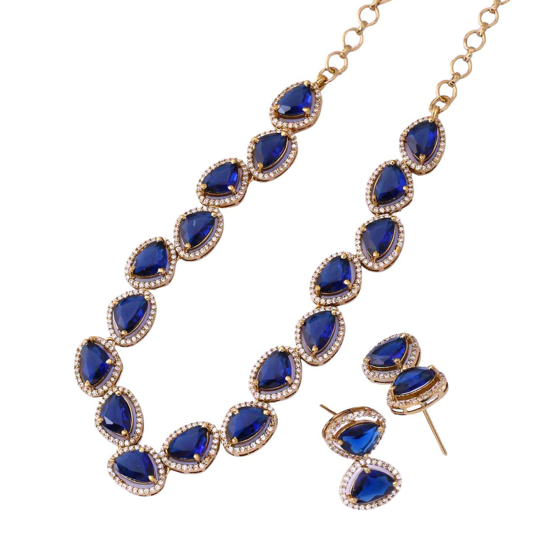 Navy Friederike Victorian Jewellery Set - New Arrival