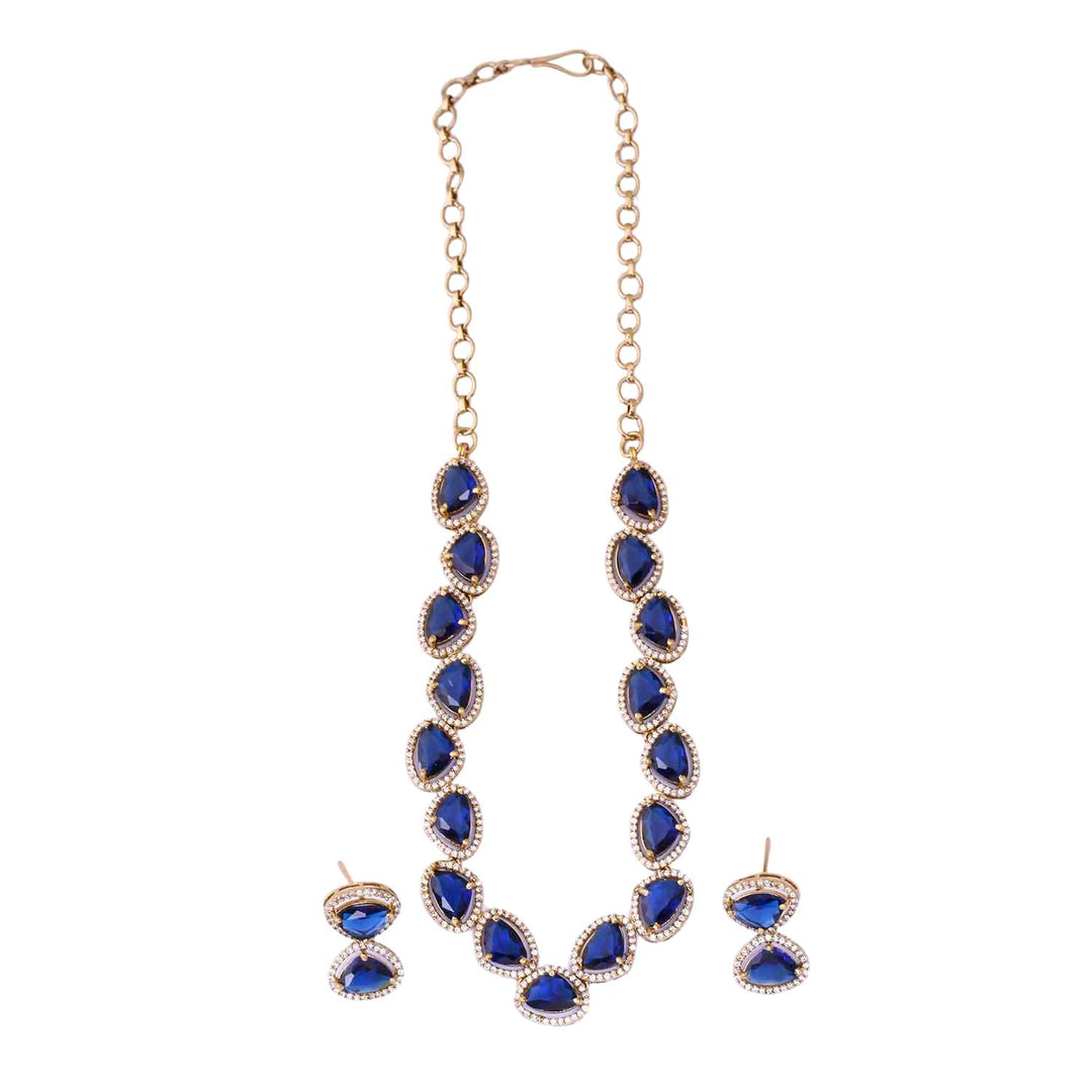 Navy Friederike Victorian Jewellery Set - New Arrival