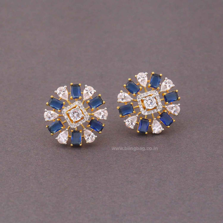 Navy Galilee Zirconia Studs