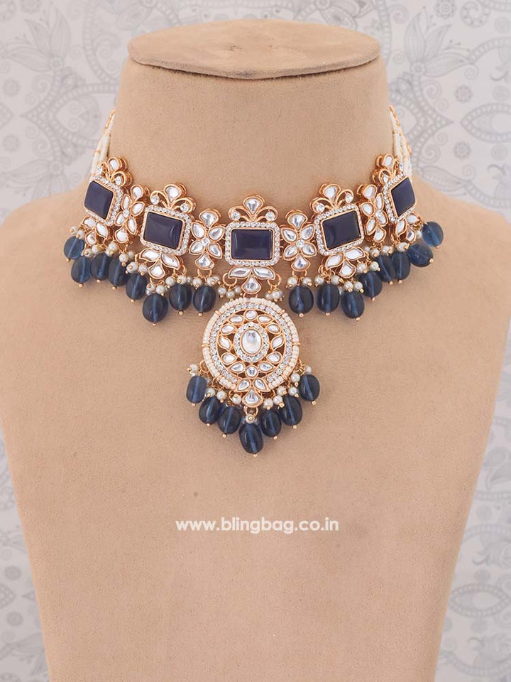 Navy Gitali Jewellery Set