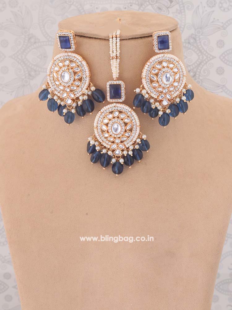 Navy Gitali Jewellery Set