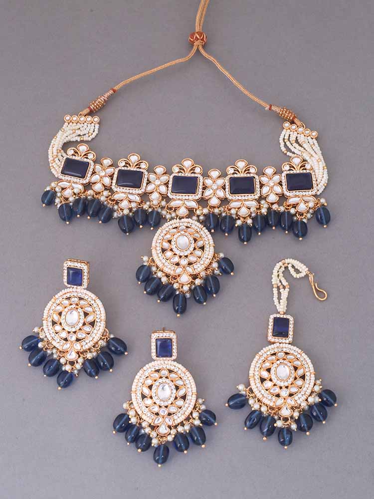 Navy Gitali Jewellery Set