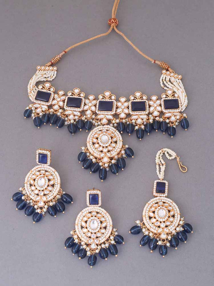 Navy Gitali Jewellery Set