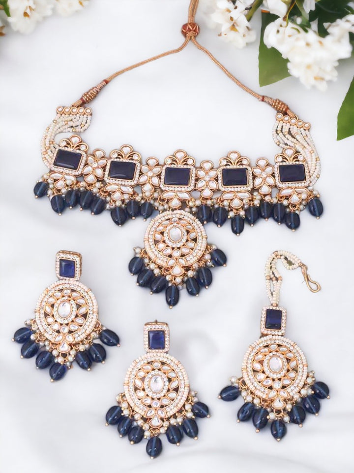 Navy Gitali Jewellery Set