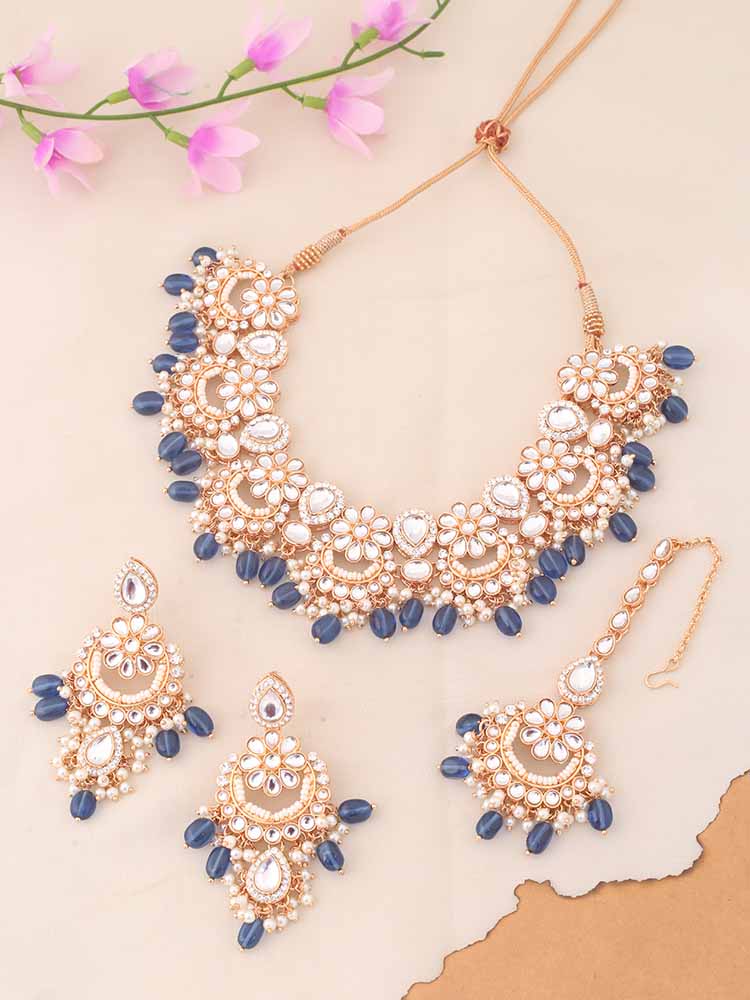 Navy Gyanti Jewellery Set