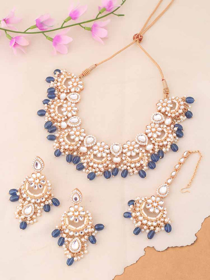 Navy Gyanti Jewellery Set