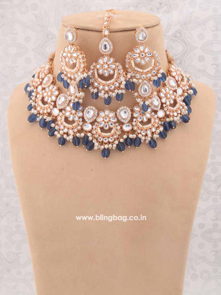 Navy Gyanti Jewellery Set