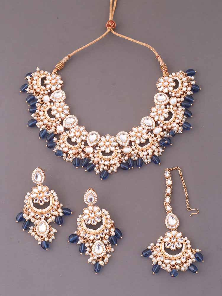 Navy Gyanti Jewellery Set