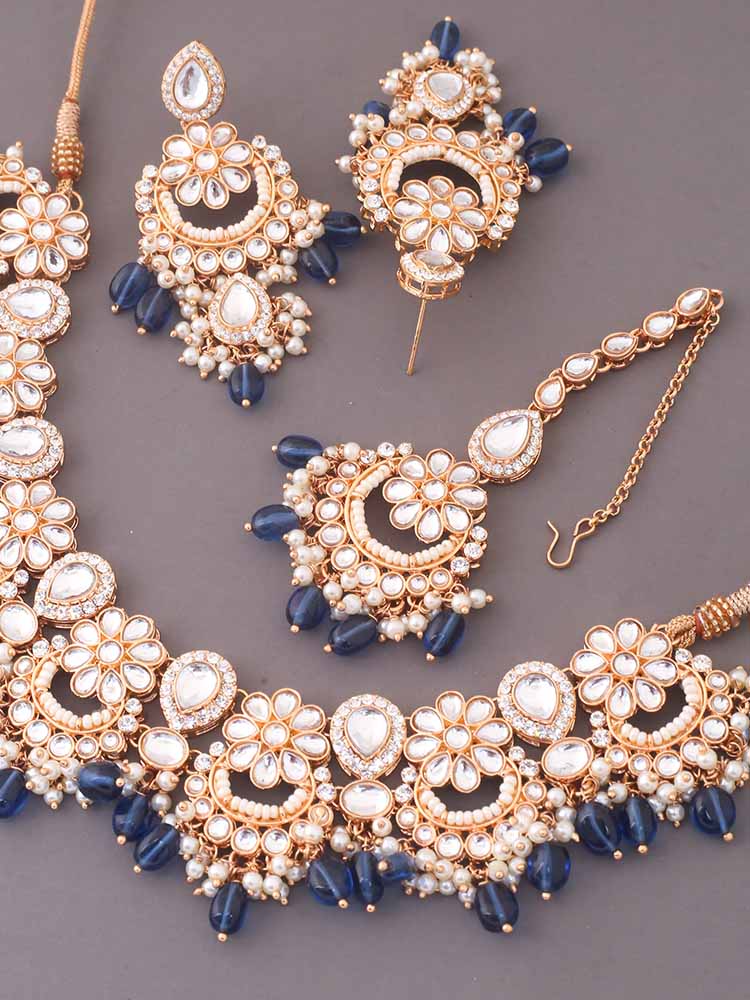 Navy Gyanti Jewellery Set