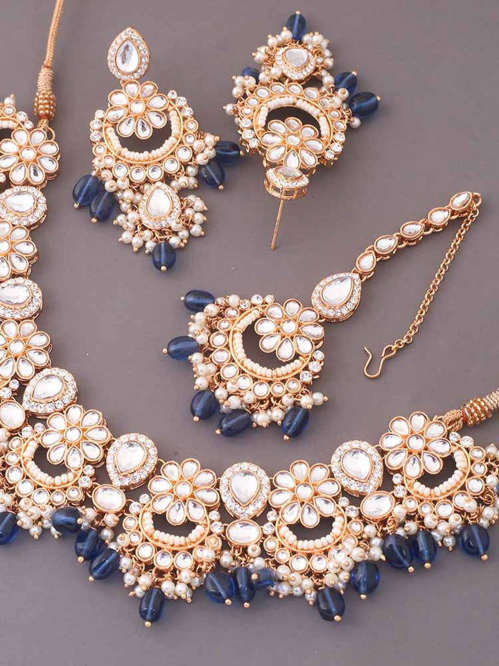 Navy Gyanti Jewellery Set