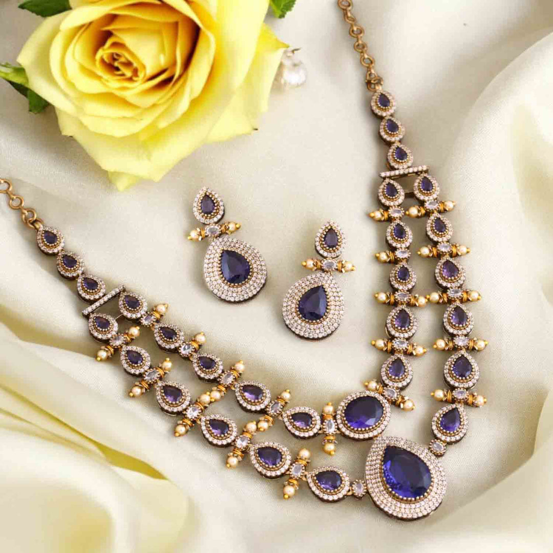 Purple Imara Victorian Jewellery Set - New Arrival