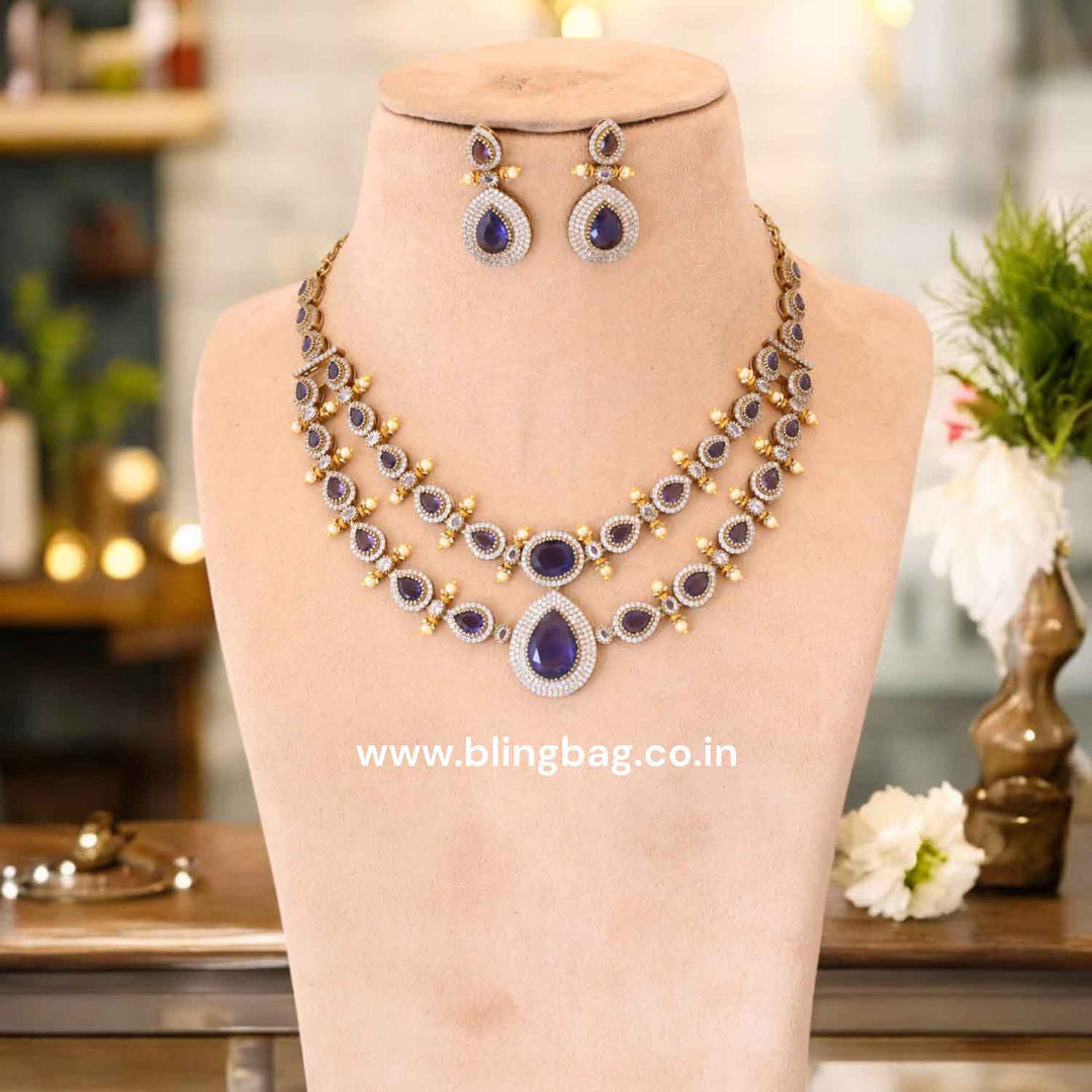 Purple Imara Victorian Jewellery Set - New Arrival