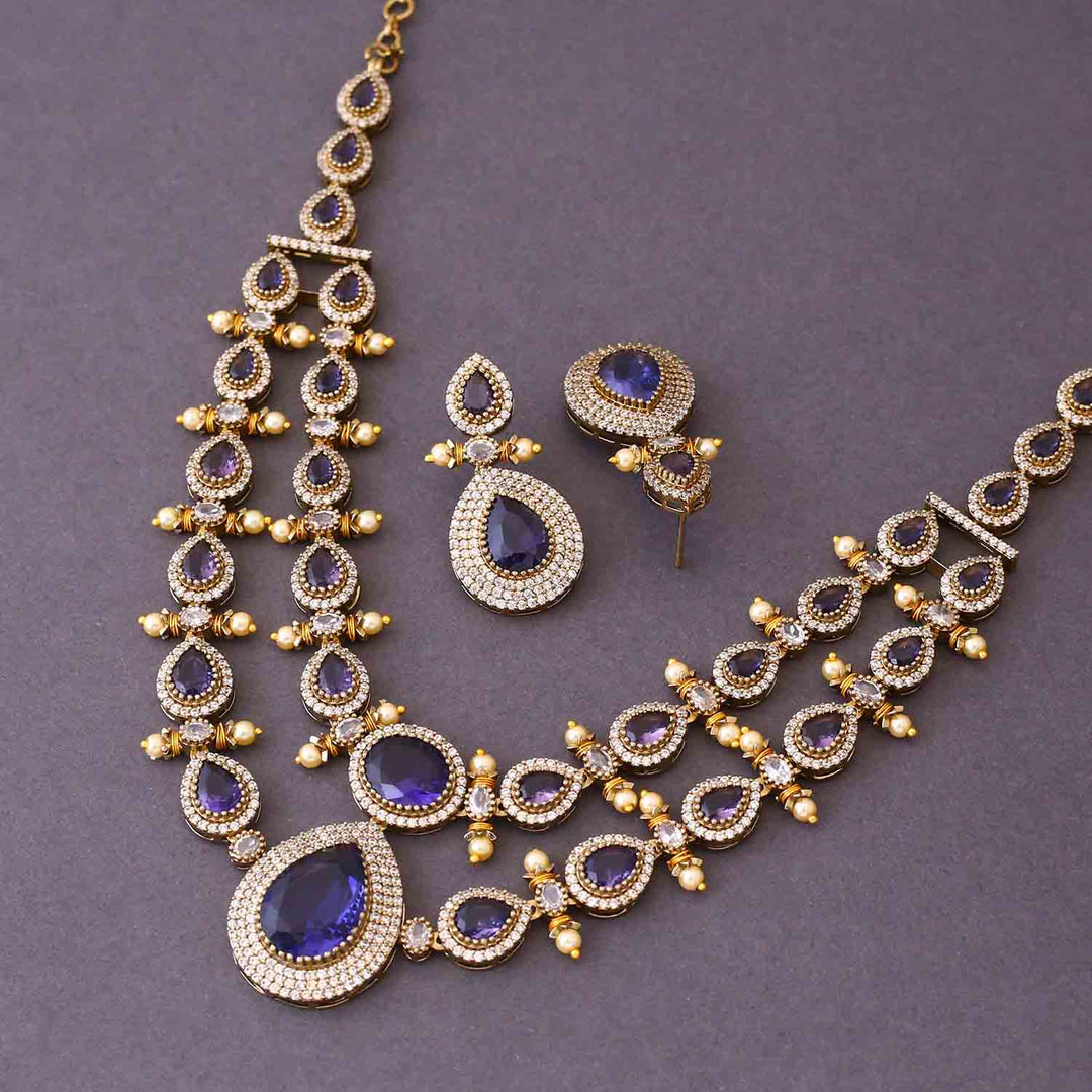 Purple Imara Victorian Jewellery Set - New Arrival