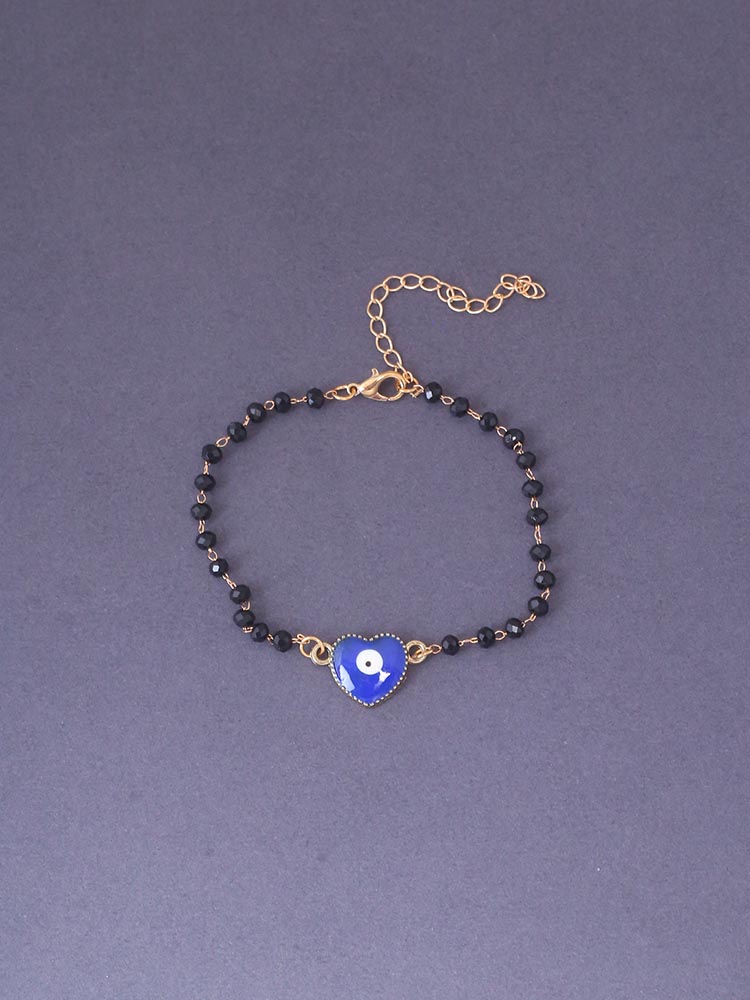 Navy Jin Eye Evil Adjustable Bracelet