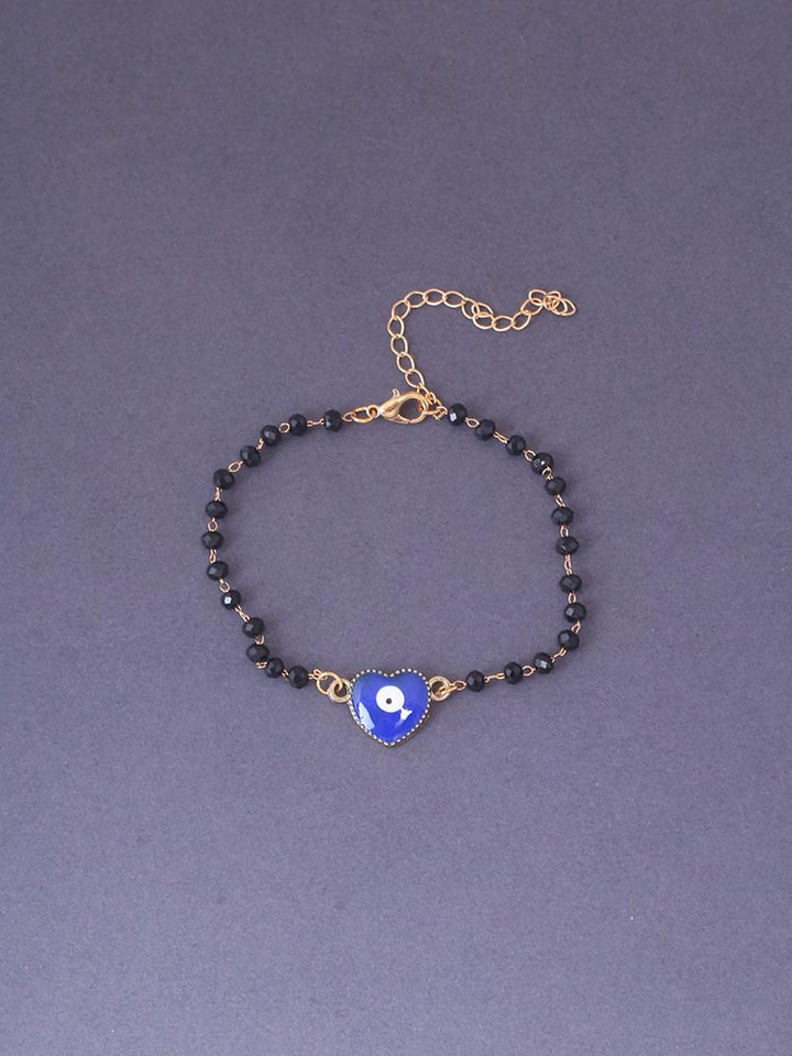 Navy Jin Eye Evil Adjustable Bracelet