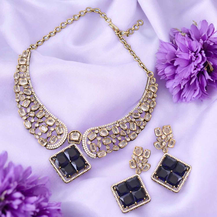 Navy Katherina Victorian Jewellery Set - New Arrival