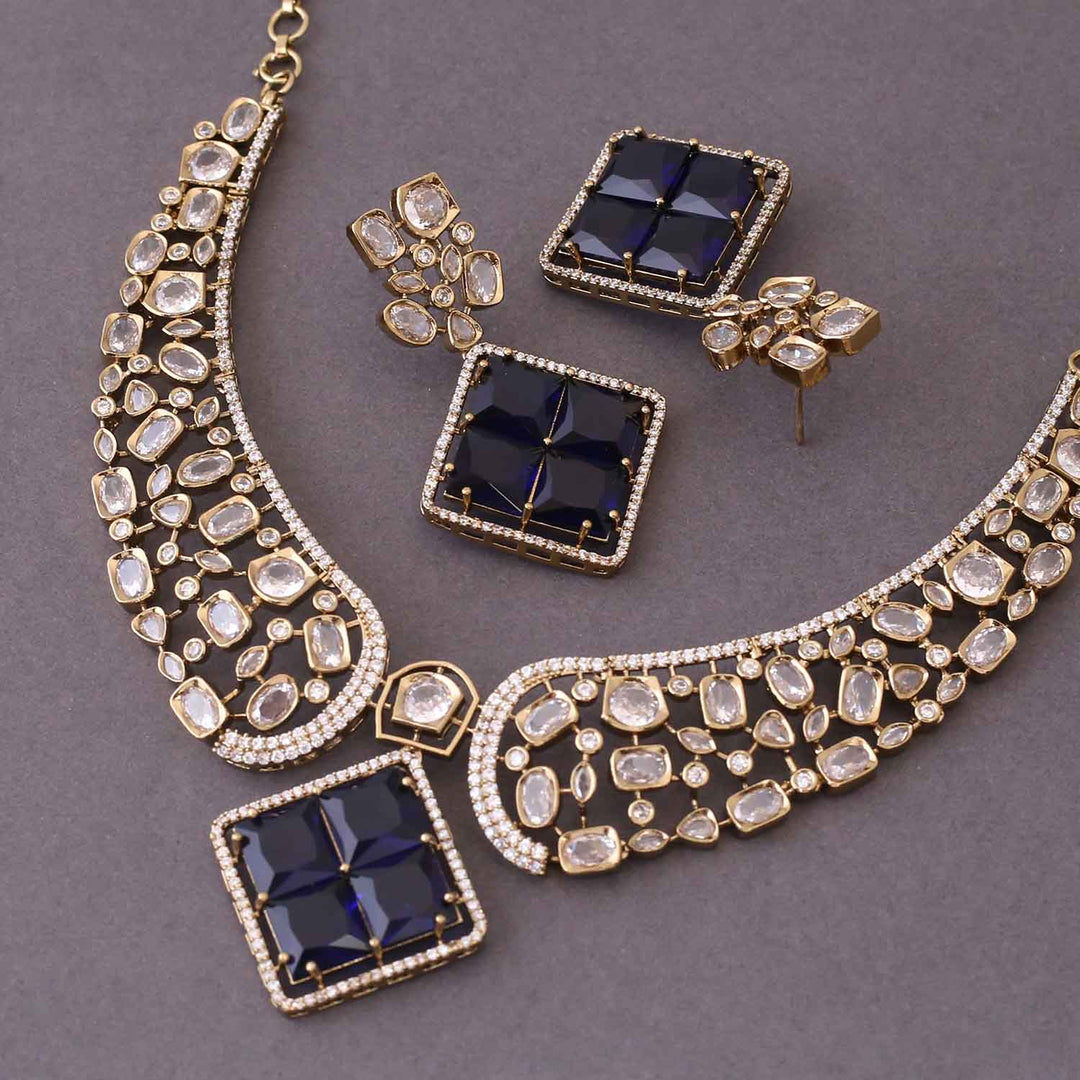 Navy Katherina Victorian Jewellery Set - New Arrival