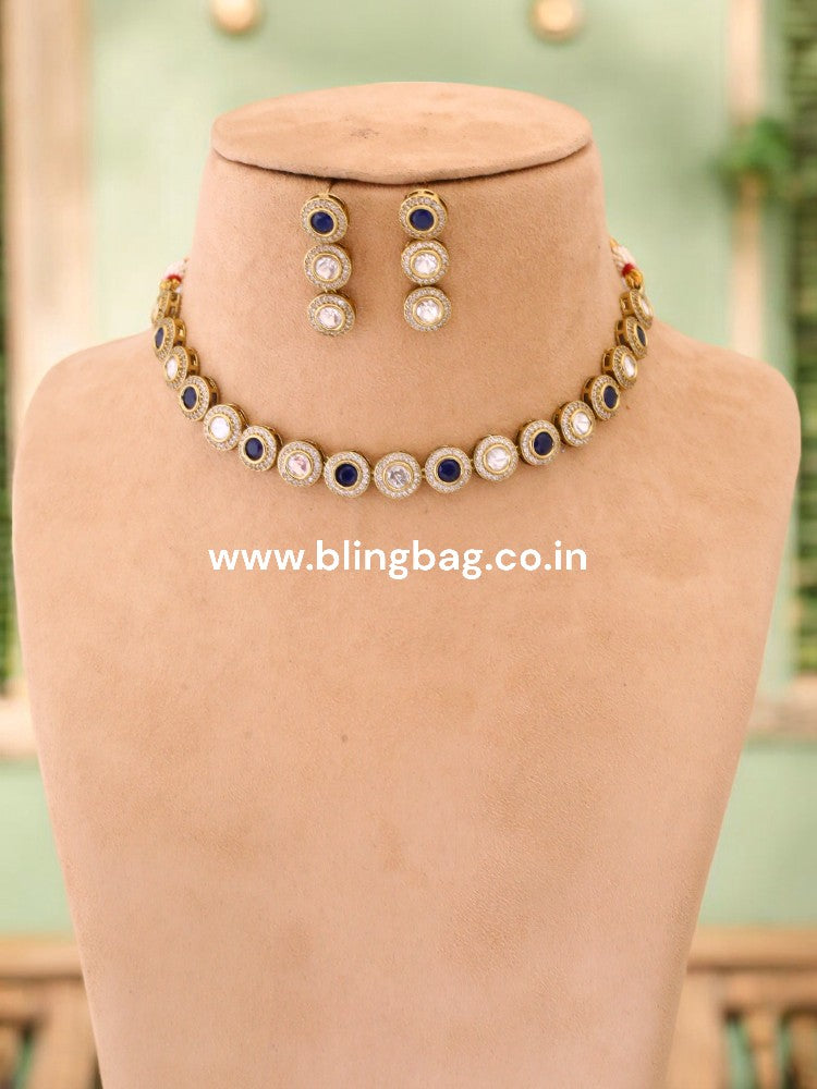 Navy Madeely Victorian Jewellery Set - New Arrival