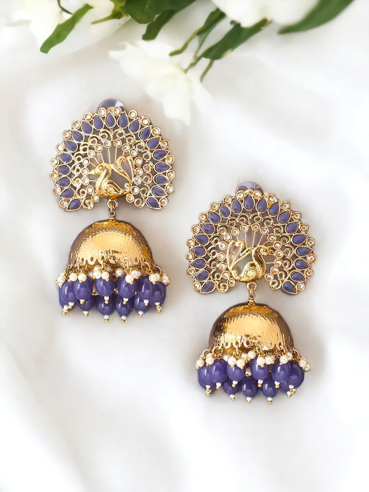 Navy Mayu Ethnic Jhumkis