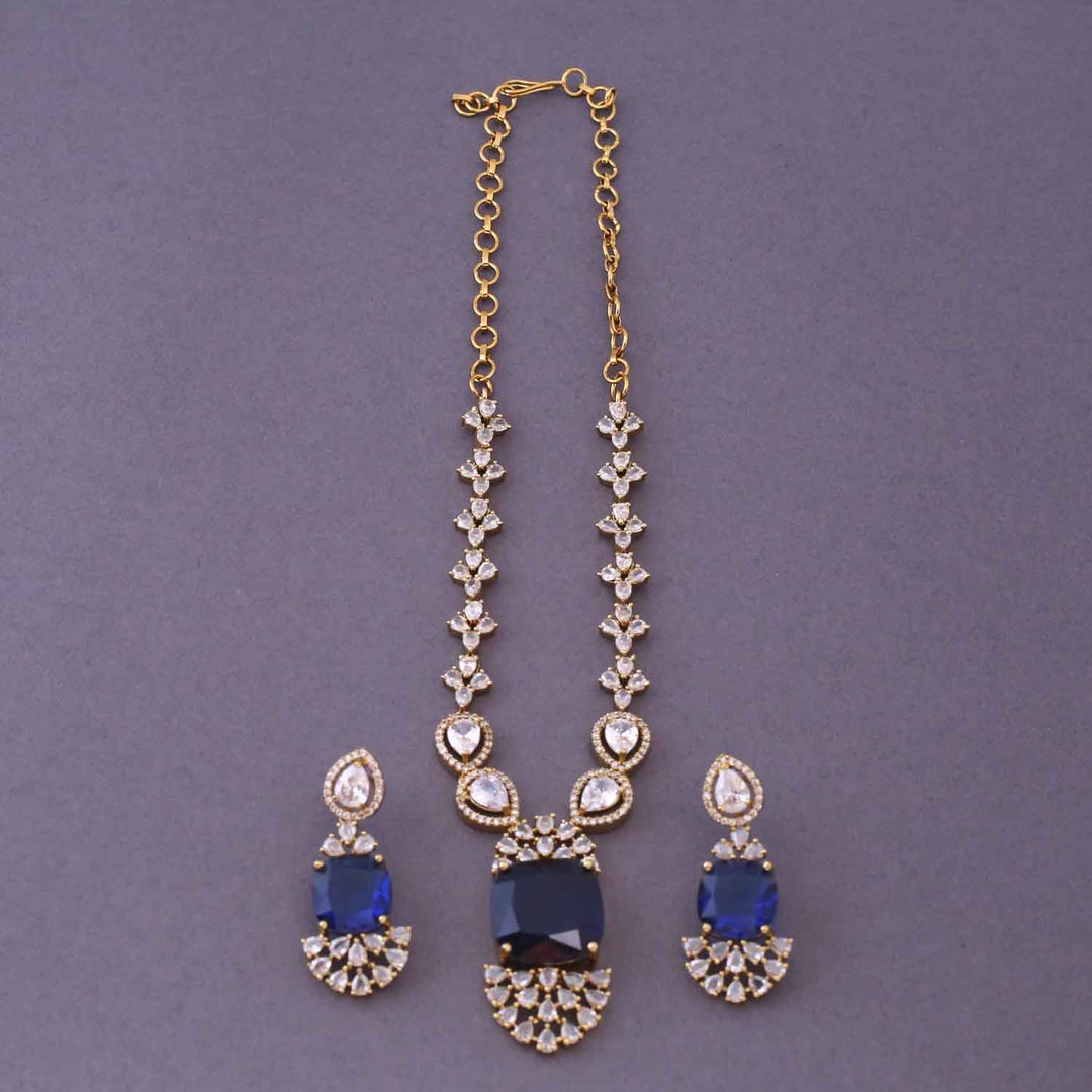Navy Mirya Victorian Jewellery Set- New Arrival