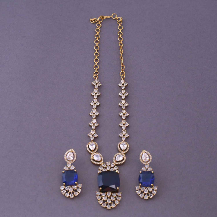 Navy Mirya Victorian Jewellery Set- New Arrival