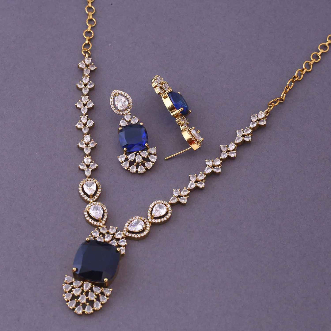 Navy Mirya Victorian Jewellery Set- New Arrival