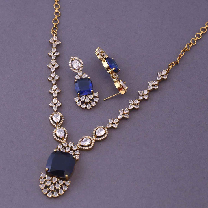 Navy Mirya Victorian Jewellery Set- New Arrival