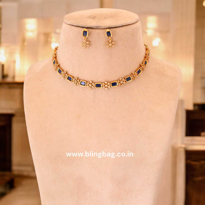 Navy Naumic Antique Jewellery Set - New Arrival