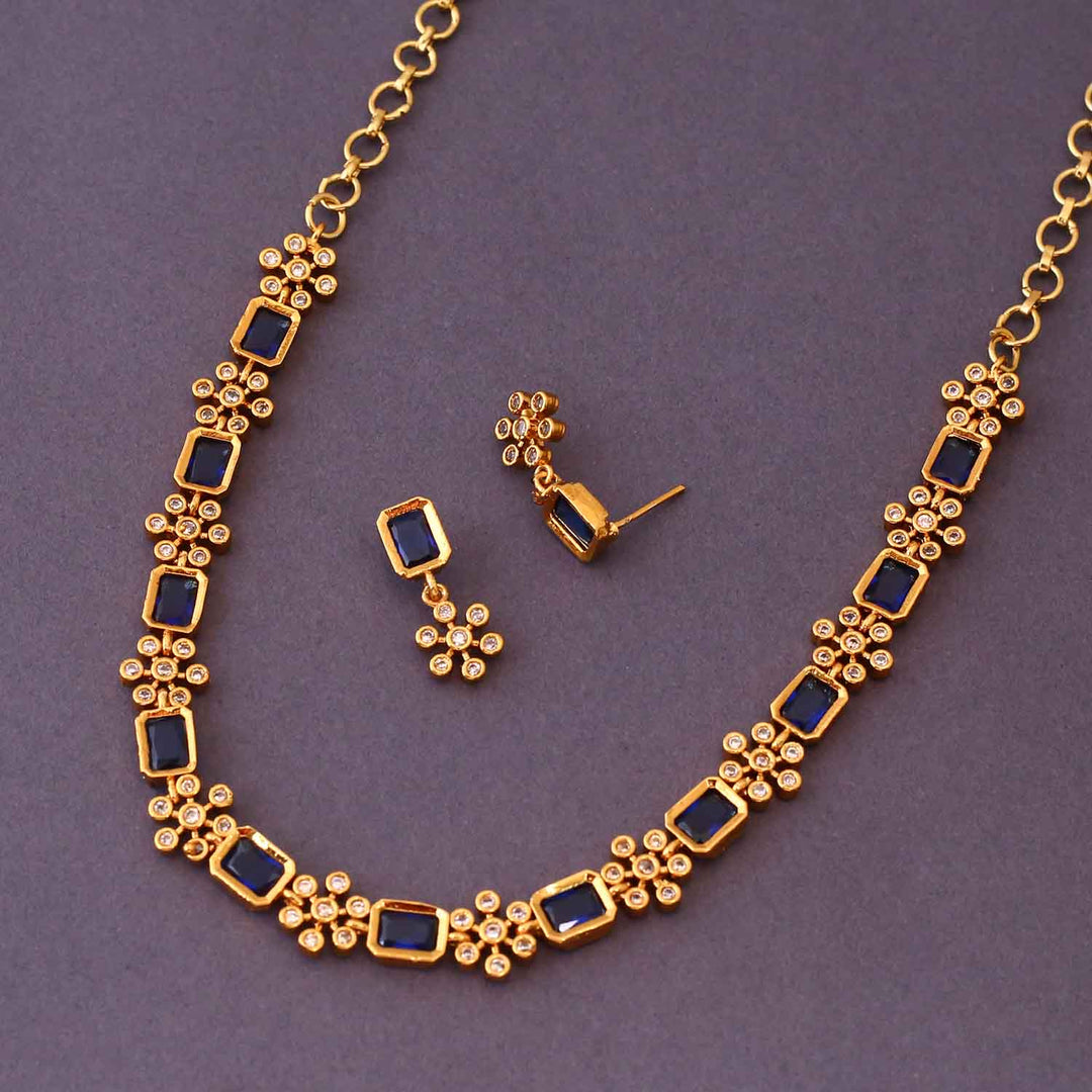 Navy Naumic Antique Jewellery Set - New Arrival