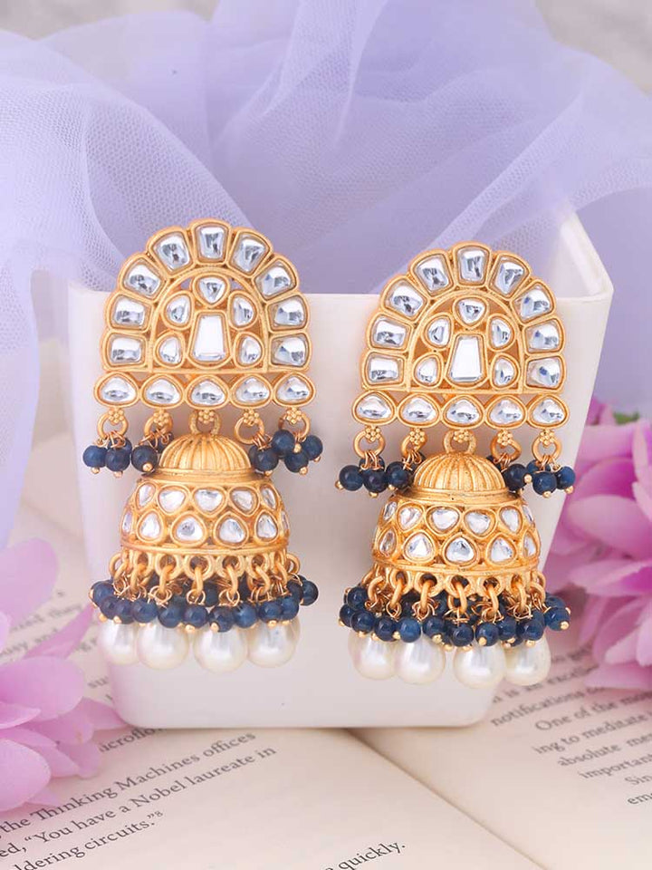 Navy Romini Jhumkis - EOSS