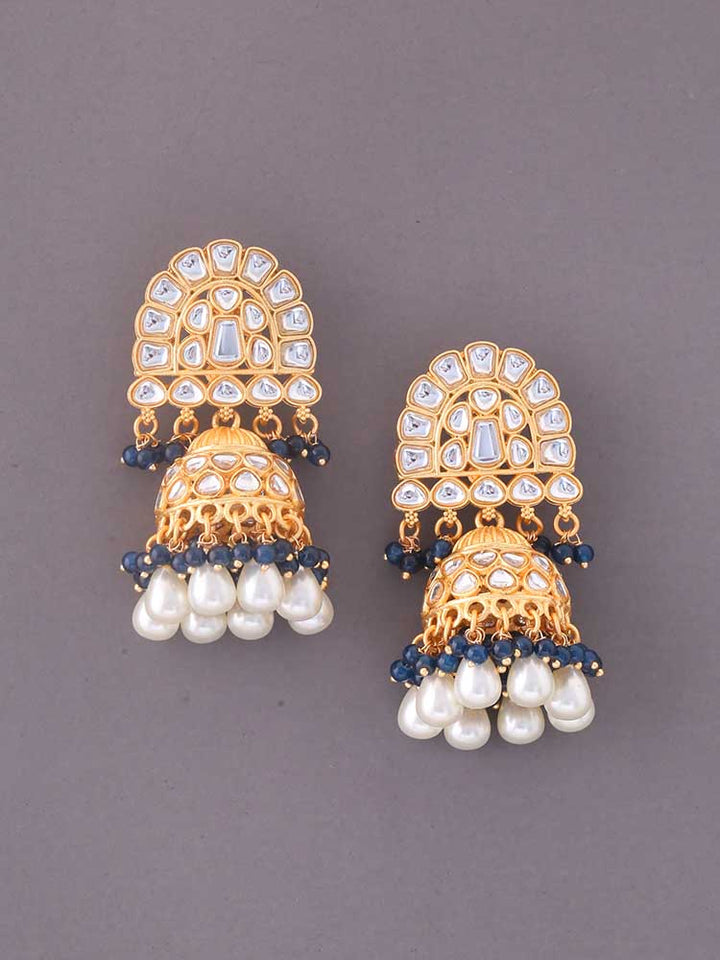 Navy Romini Jhumkis - EOSS