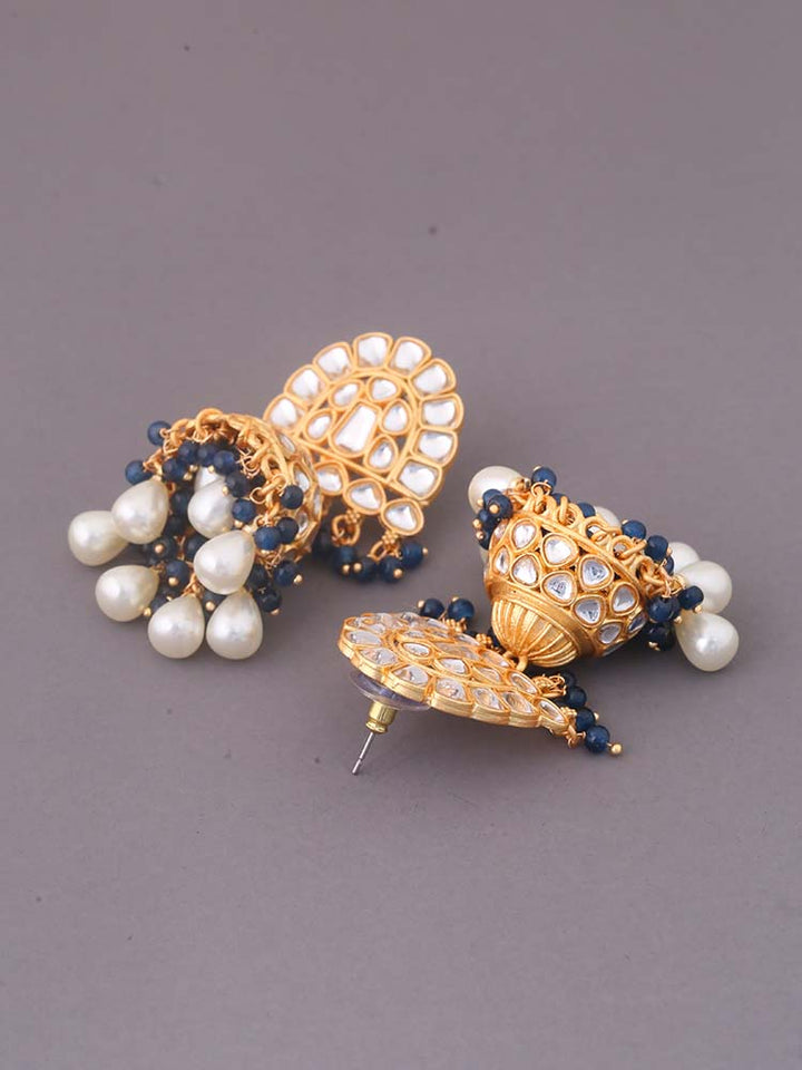 Navy Romini Jhumkis - EOSS