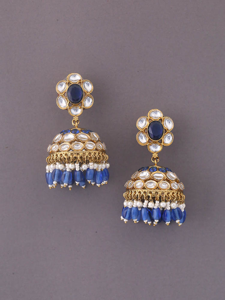 Navy Sampreeti Jhumkis