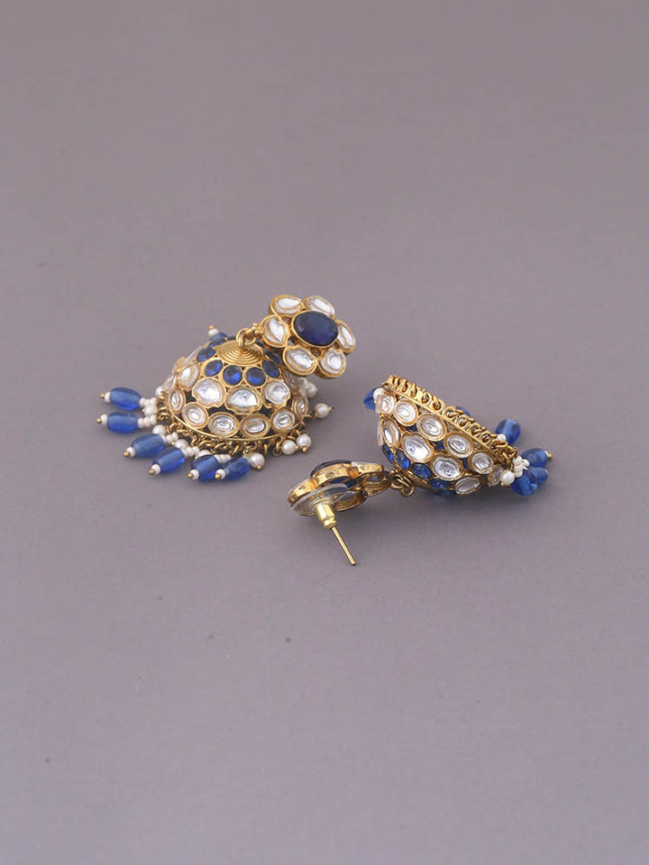 Navy Sampreeti Jhumkis