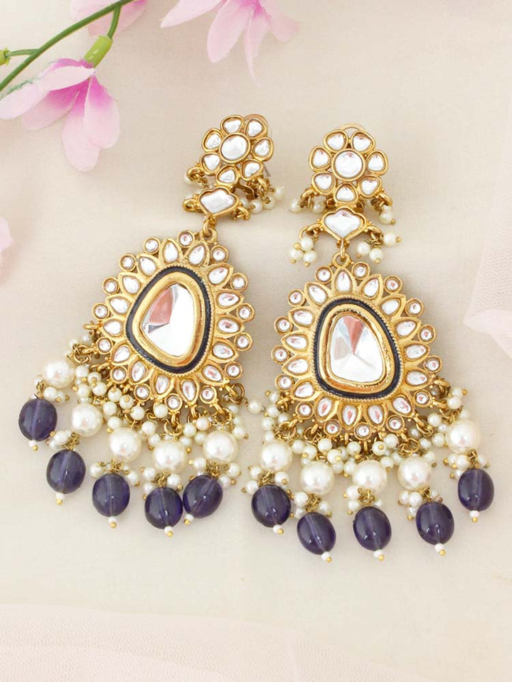 Navy Sarisha Danglers