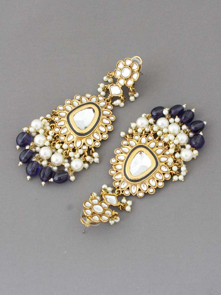 Navy Sarisha Danglers