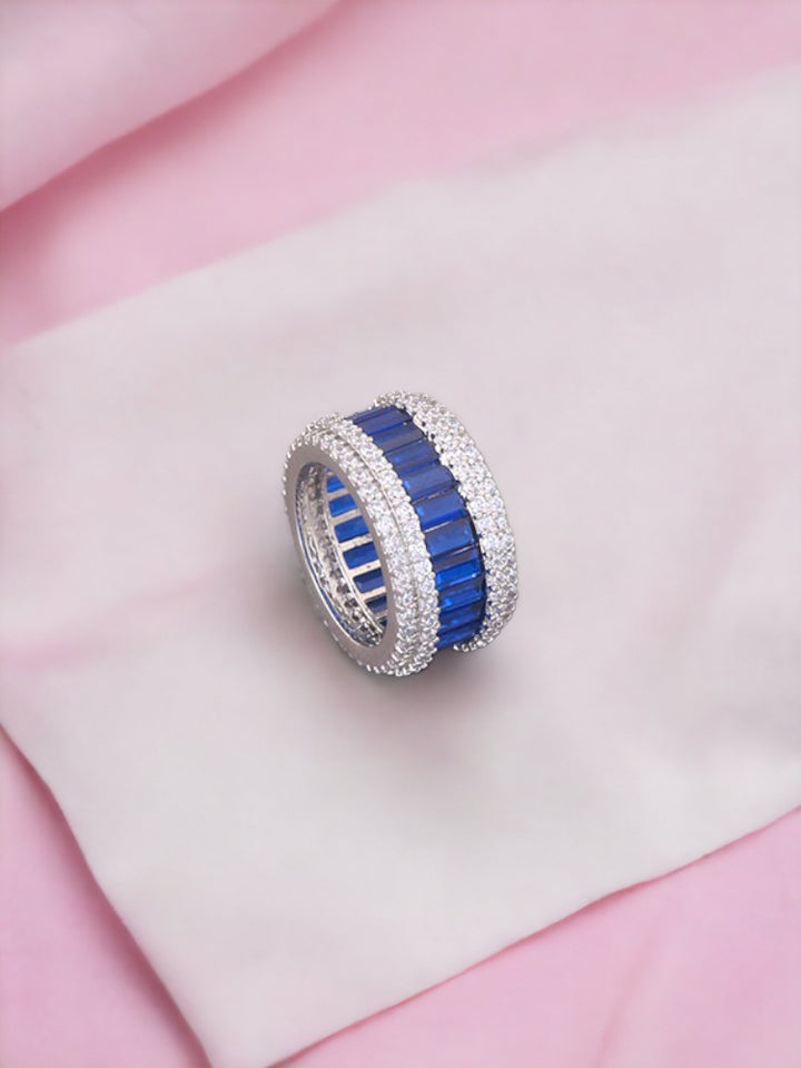 Navy Vassiliki Zirconia Ring