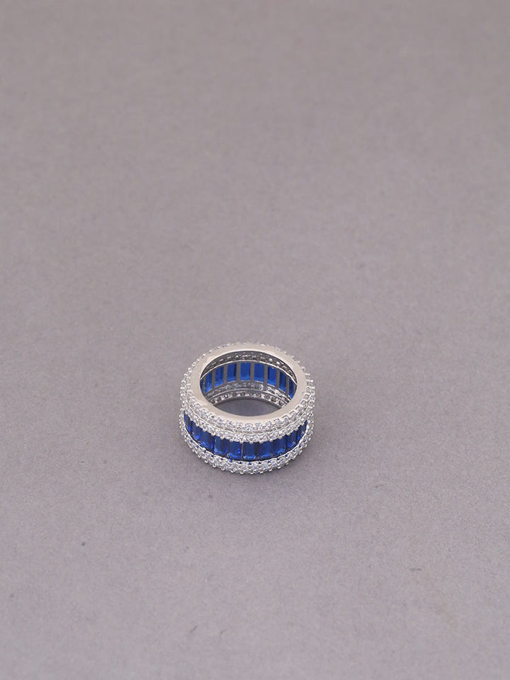Navy Vassiliki Zirconia Ring