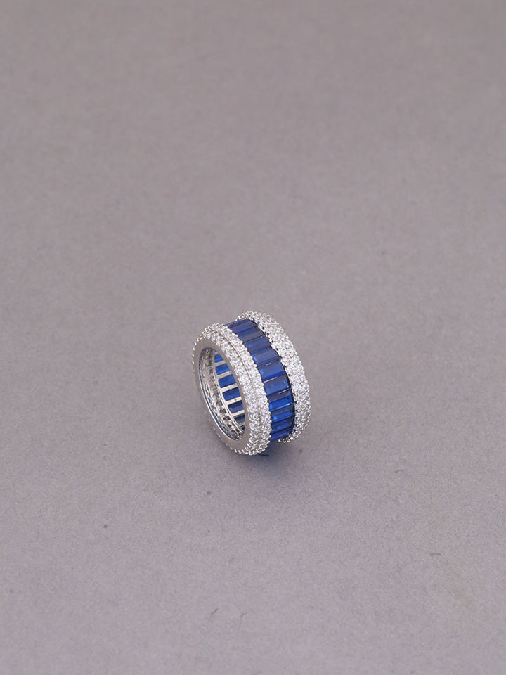 Navy Vassiliki Zirconia Ring