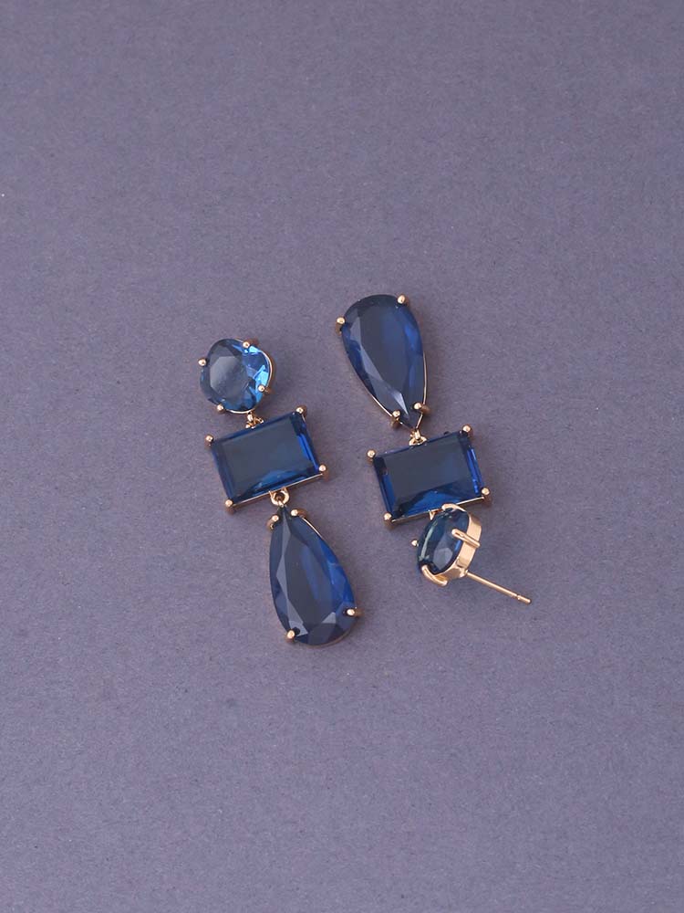 Navy Zadie Danglers