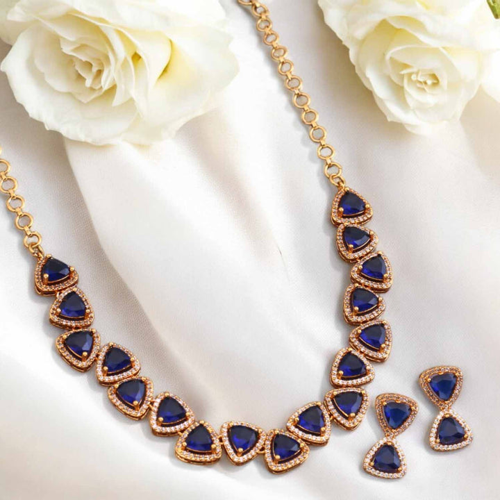 Navy Zeenat Victorian Jewellery Set-New Arrival
