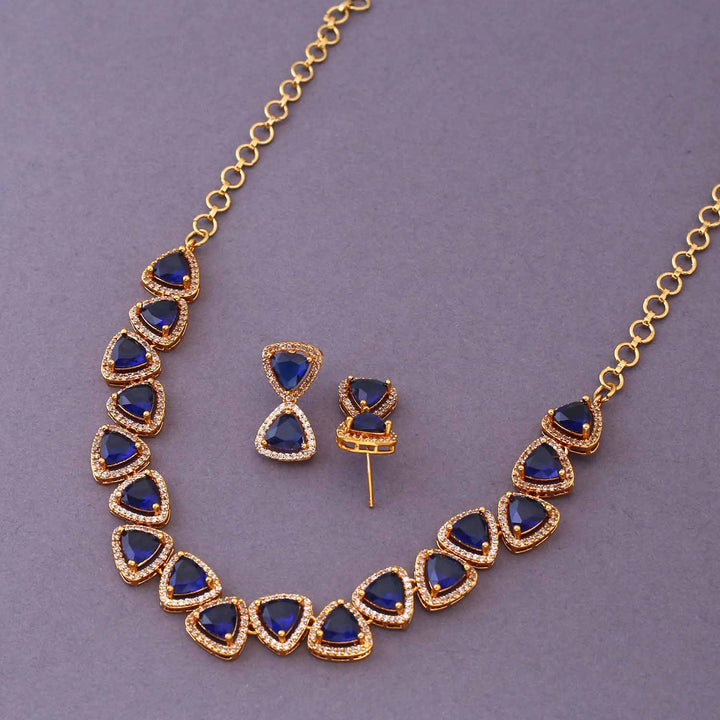 Navy Zeenat Victorian Jewellery Set-New Arrival