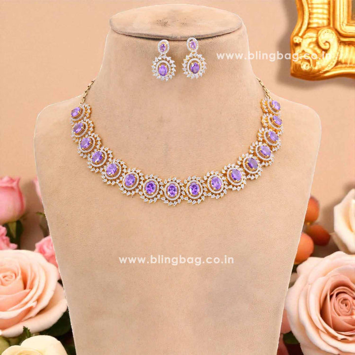 Purple Lyandra Victorian Jewellery Set - New Arrival