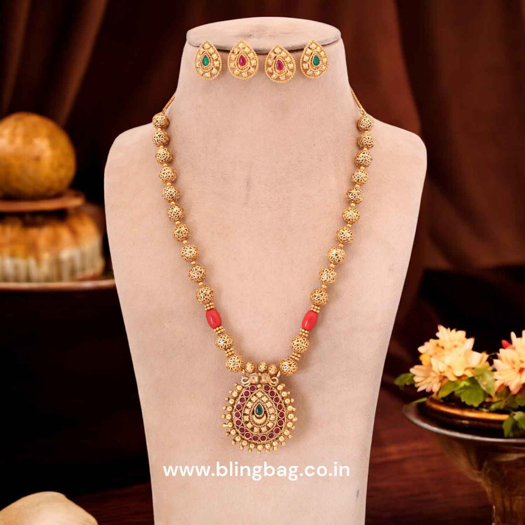 Nirguna Reversible Temple Jewellery Set- New Arrival