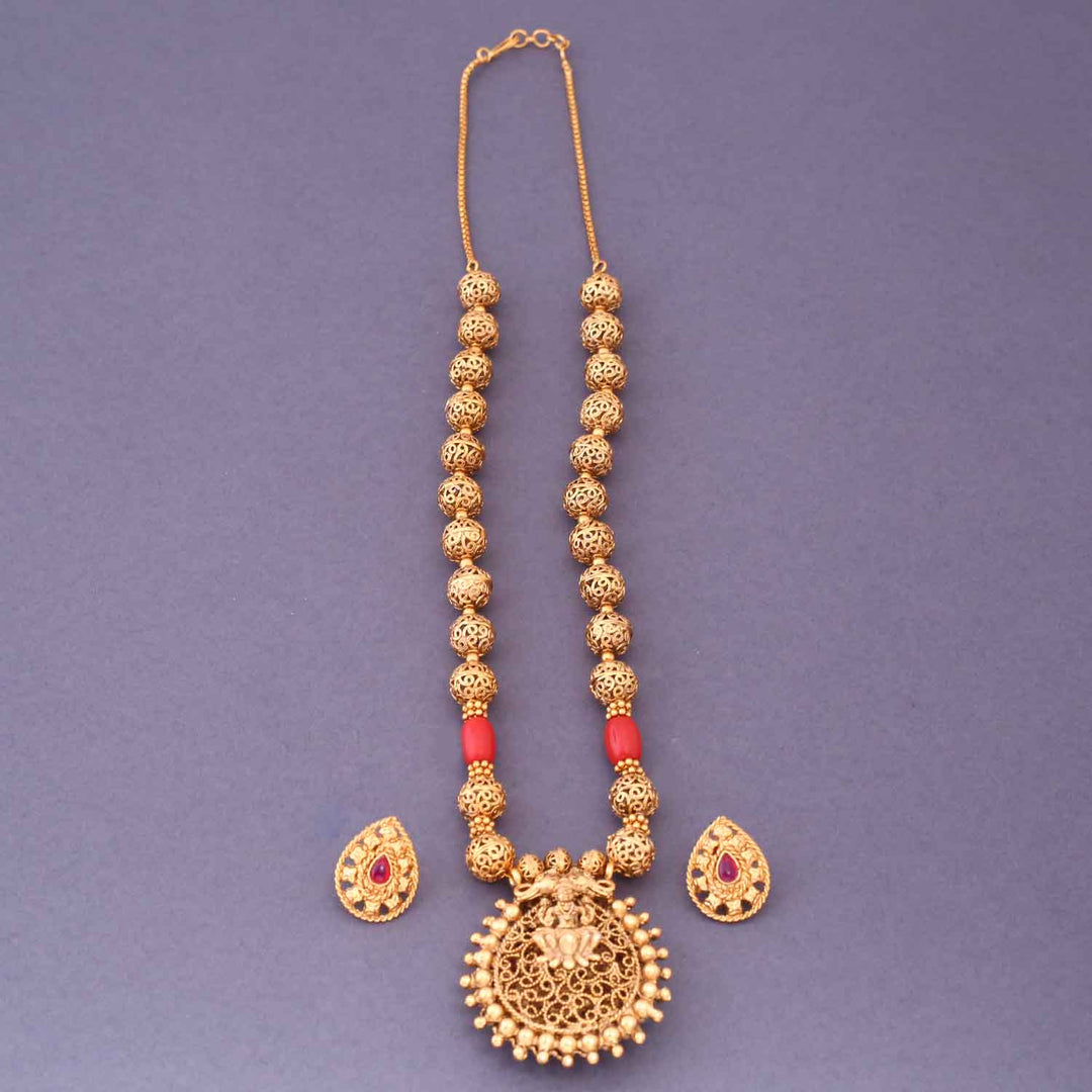 Nirguna Reversible Temple Jewellery Set- New Arrival