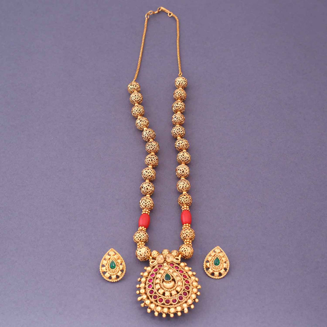 Nirguna Reversible Temple Jewellery Set- New Arrival