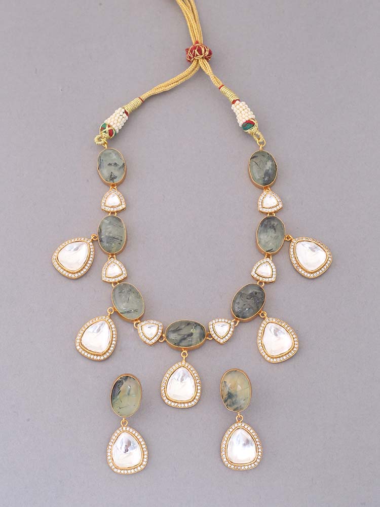 Olive Aavya Jewellery Set