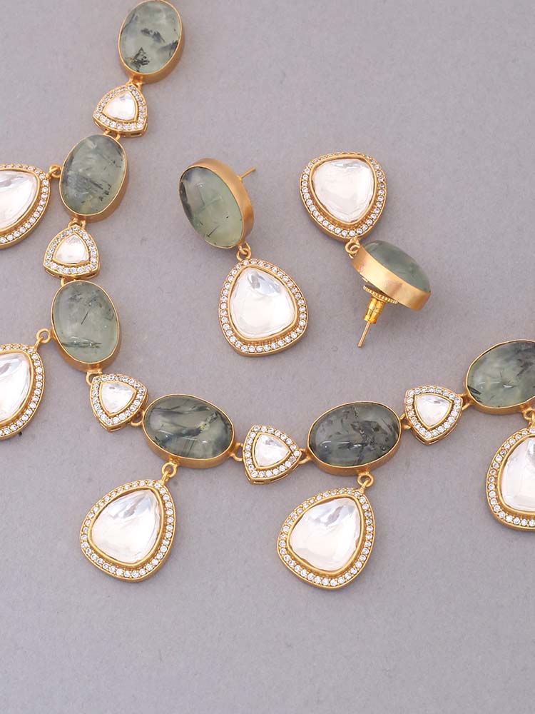 Olive Aavya Jewellery Set