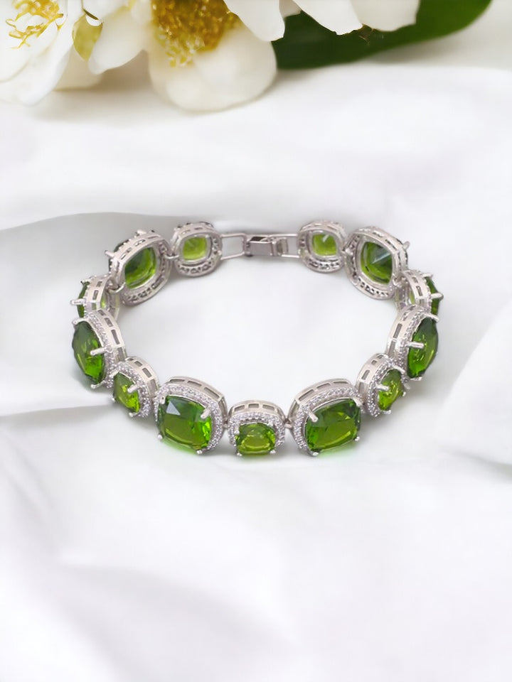Olive Banny Zirconia Bracelet
